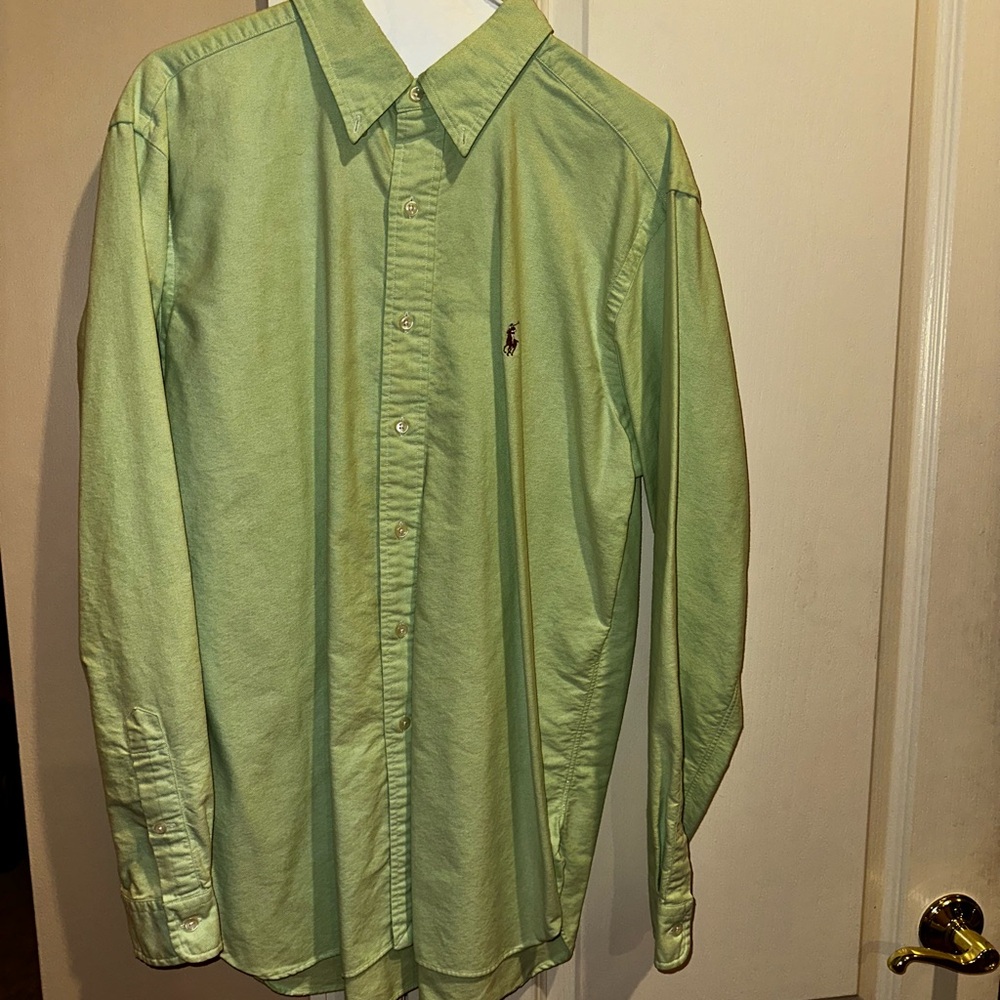 Ralph Lauren Light Green Casual Button Down Shirt